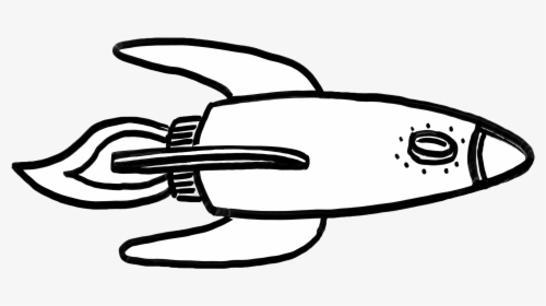 Transparent Cartoon Rocket Png - Rocket Sketch Png, Png Download, Transparent PNG