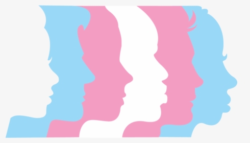 People S Faces In The Colors Of The Trans Flag - Transgender Awareness Month 2019, HD Png Download, Transparent PNG