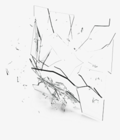 Broken Glass Png Transparent - Side View Shattered Glass Png, Png Download, Transparent PNG