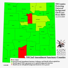 New Mexico Second Amendment Sanctuary Counties - New Mexico 2nd Amendment Sanctuary Counties, HD Png Download, Transparent PNG
