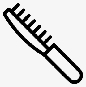 Hair Brush - Black And White Hairbrush Png, Transparent Png, Transparent PNG