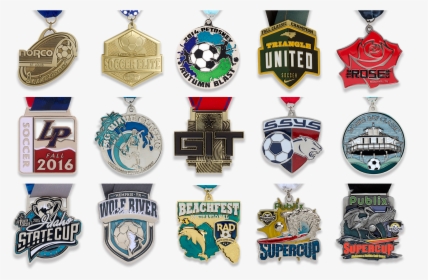 Soccer Custom Medals Sample Collection - Custom Soccer Medals, HD Png Download, Transparent PNG