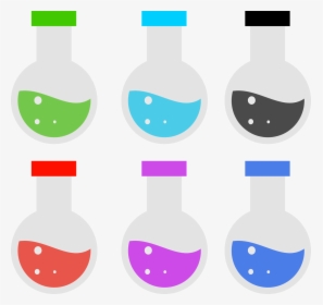 Bottles, Potions, Magic, 2d Games, Blue, Aqua, Red - フェノール フタ レイン 緑, HD Png Download, Transparent PNG