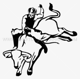 Image Result For Rodeo Drawings Easy Bull Riding - Bull Riding Drawing Easy, HD Png Download, Transparent PNG
