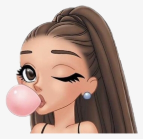 Transparent Bubblegum Clipart - Cute Ariana Grande Cartoon, HD Png Download, Transparent PNG