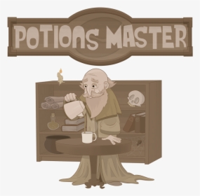 Potions Master - Cartoon, HD Png Download, Transparent PNG