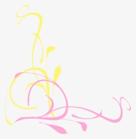 Floral Swirl Bubblegum Magenta Svg Clip Arts - Green Swirls Clipart Png, Transparent Png, Transparent PNG