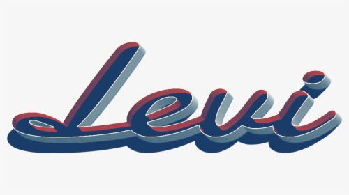 Levi 3d Letter Png Name - Levi In Bubble Letters, Transparent Png, Transparent PNG