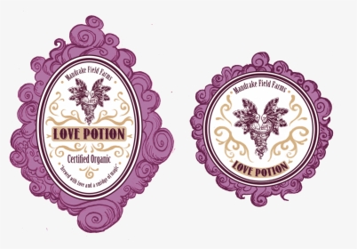Heart Shaped Love Potion Label, HD Png Download, Transparent PNG