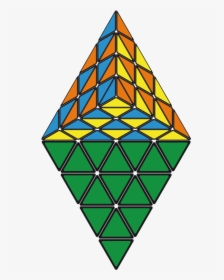 Transparent Green Hexagon Png - Pyraminx Patterns, Png Download, Transparent PNG
