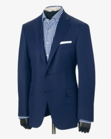 Navy Blue Blazer Png Transparent Image - Hickey Freeman Mini Herringbone Navy Suit, Png Download, Transparent PNG