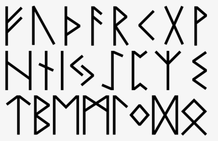 Runic Letters Elder Futhark - Futhark Antiguo, HD Png Download, Transparent PNG