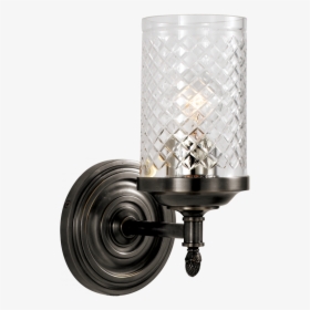 Lita Single Sconce In Bronze With Crystal - Ceiling Fixture, HD Png Download, Transparent PNG