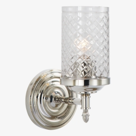 Lita Single Sconce In Polished Nickel With Cryst - Ceiling Fixture, HD Png Download, Transparent PNG
