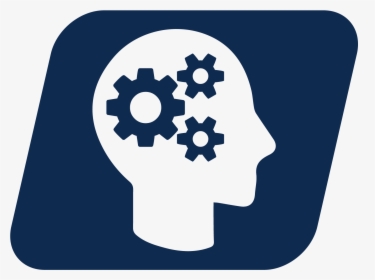 Cls Product Icon Head Side Profile With Gears, Navy - Core Banking System Icon, HD Png Download, Transparent PNG