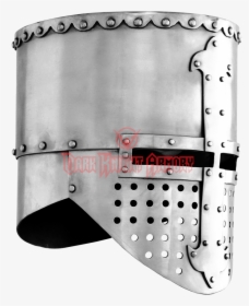 Crusader Helmet Png , Png Download - Flat Top Helmet Medieval, Transparent Png, Transparent PNG