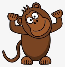 Mono Svg Clip Arts - Brown Monkey Clipart, HD Png Download, Transparent PNG
