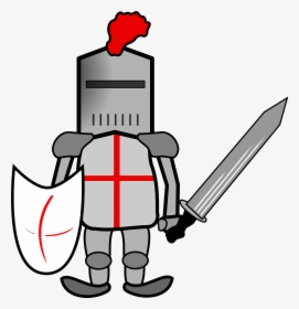 Crusader Armour Knight Free Photo - Cartoon Knights Middle Ages, HD Png Download, Transparent PNG