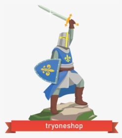 French Knight Cartoon, HD Png Download, Transparent PNG