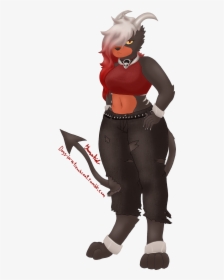 Houndoom Girl - Cartoon, HD Png Download, Transparent PNG