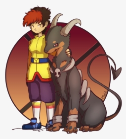Houndoom Cuz I Like Pokemon - Cartoon, HD Png Download, Transparent PNG