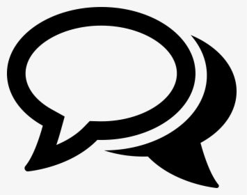 Chatting Oval Speech Bubbles - Hablar Icono Png, Transparent Png, Transparent PNG