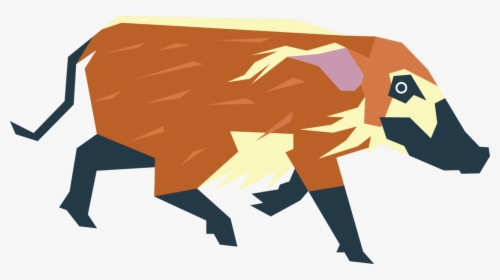 A Red River Hog I Saw Them For The First Time This - Red River Hog Png, Transparent Png, Transparent PNG