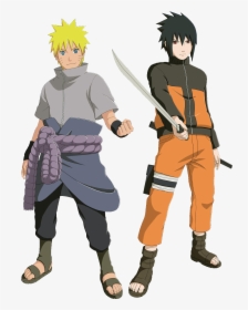 Transparent Sasuke Chidori Png - Naruto In Sasuke Outfit, Png Download, Transparent PNG