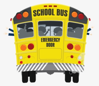 Transparent Pinkalicious Cupcake Clipart - School Bus Cartoon Png Back, Png Download, Transparent PNG