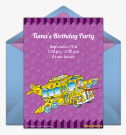 Magic School Bus Party Invite, HD Png Download, Transparent PNG