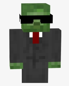 Minecraft Mods Skeleton Mob - Minecraft Zombie With Sunglasses, HD Png Download, Transparent PNG