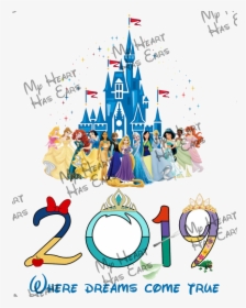 Disney World Vacation Castle With Princesses Instant - Diy Disney Princess Castles, HD Png Download, Transparent PNG