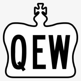 Queen Elizabeth Way, Highway, Ontario, Road, Traffic - Queen Elizabeth Way Logo, HD Png Download, Transparent PNG