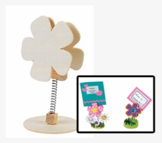 Diy Wood Flower Recipe Card Holders - Floral Design, HD Png Download, Transparent PNG