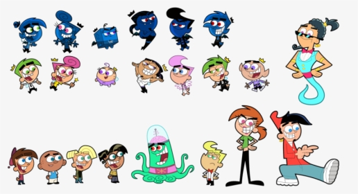 Fairly Odd Parents Characters, The Fairly Oddparents, - Fairly Odd Parents People, HD Png Download, Transparent PNG