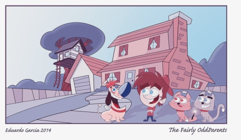 The Fairly Odd Parents - Fairly Odd Parents Timmys House, HD Png Download, Transparent PNG