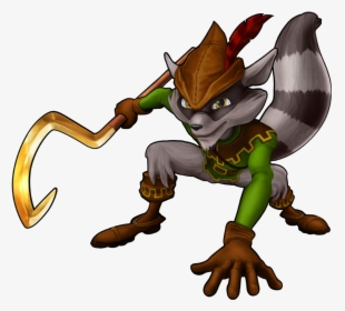 Sly Cooper Tux Png Sly Cooper Tux - Playstation All Stars Battle Royale Sly, Transparent Png, Transparent PNG