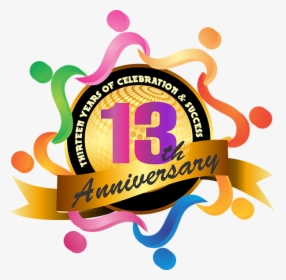 13th Anniversary Logo Png, Transparent Png, Transparent PNG