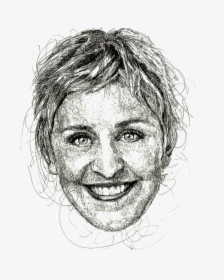 Sketch Of Ellen Degeneres, HD Png Download, Transparent PNG