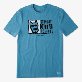 Men S Straight Outta Rescue Crusher Tee - Cool Dog Graphic Tees, HD Png Download, Transparent PNG