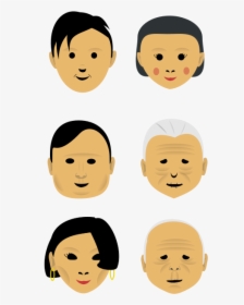 Smooth Faces Svg Clip Arts - Clipart Faces Old Woman, HD Png Download, Transparent PNG