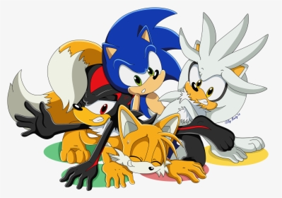 Sonic, Shadow, Silver As Goku, Vegeta, Trunks - Goku Vegeta Vs Sonic Shadow,  HD Png Download , Transparent Png Image - PNGitem