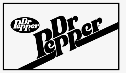 Transparent Dr Pepper Logo Png - Black And White Diet Dr Pepper Logo, Png Download, Transparent PNG
