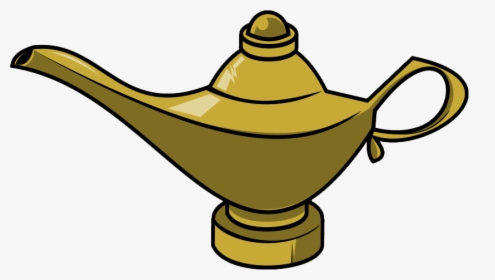 Genie Aladdin Jinn Light Clip Art - Aladdin Lamp Clip Art, HD Png Download, Transparent PNG