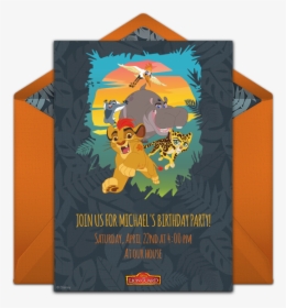 Lion King Invite Template, HD Png Download, Transparent PNG
