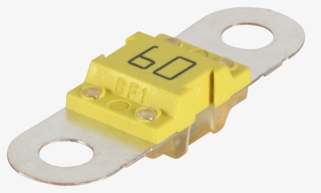 Auto Fuse Bf1 60a 32vdc Yellow Littelfuse, HD Png Download, Transparent PNG