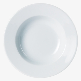 Porcelite Pasta/soup Plate/bowl 9in - White Dinner Plate With Black Background, HD Png Download, Transparent PNG