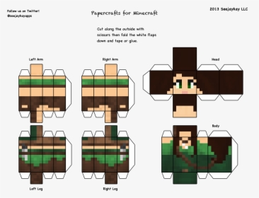Minecraft Skin Cut Out, HD Png Download, Transparent PNG