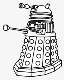 Dalek Clip Art - Doctor Who Dalek Drawing, HD Png Download, Transparent PNG