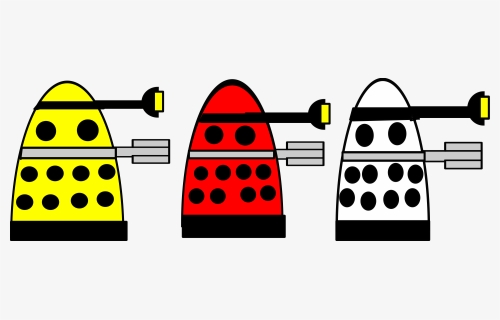 Text,yellow,line - Clipart Dalek, HD Png Download, Transparent PNG